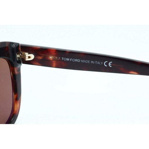 Tom Ford Alistair TF 524 54H Butterfly Tortoise Sunglasses Brown Polarized (B) main image 5